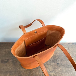 なめらかレザートート　金蜜 4枚目の画像