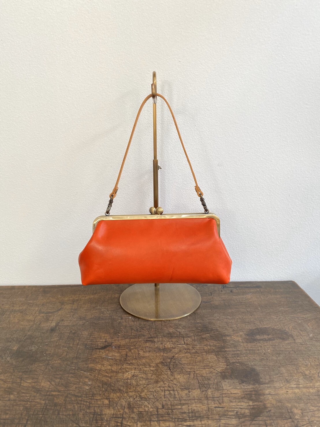 GAMAGUCHI パーティクラッチ　朱赤