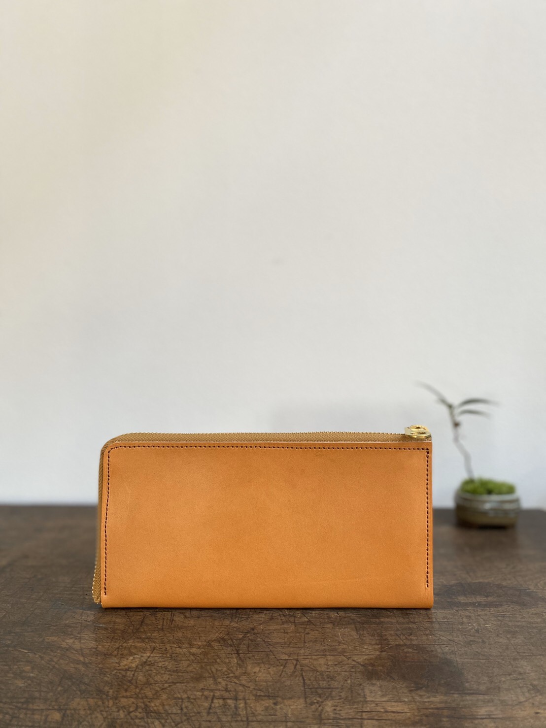 L字ロングウォレット　淡黄