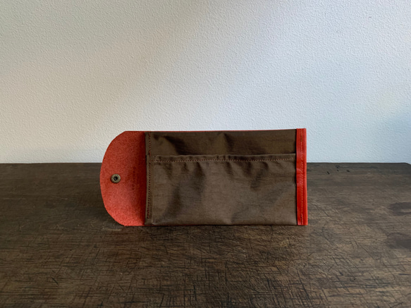 栃木レザーマスクケース　朱赤 3枚目の画像