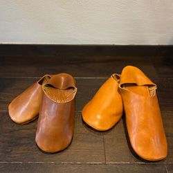 【受注制作】栃木レザーのバブーシュ【全４色】 5枚目の画像