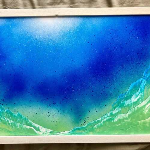 世界の端っこ」 風景画 絵画 AKI SPRAY PAINT 通販 10141816