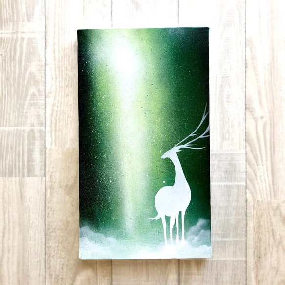 行き先」 キャンバスパネル風景画 M4号 絵画 AKI SPRAY PAINT 通販