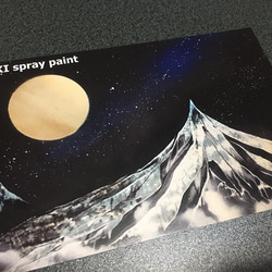 スプレーアートの風景画ポストカード8枚セット 3枚目の画像