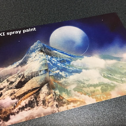 スプレーアートの風景画ポストカード8枚セット 4枚目の画像