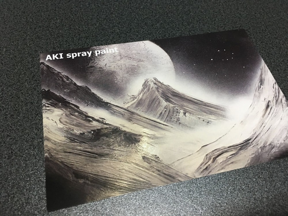 スプレーアートの風景画ポストカード8枚セット 10枚目の画像