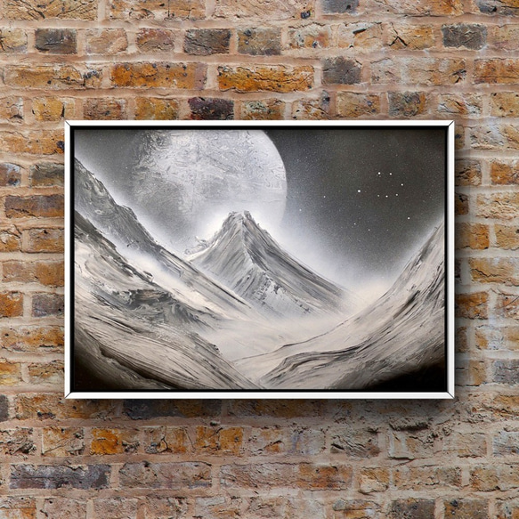 そびえる山」風景画 絵画 AKI SPRAY PAINT 通販 7462914｜Creema