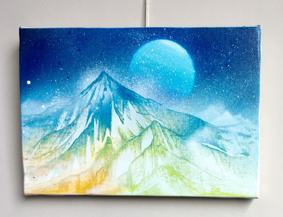 《山岳》油畫板山水畫 第2張的照片