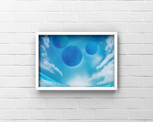 窓」風景画 絵画 AKI SPRAY PAINT 通販 7810734｜Creema(クリーマ)