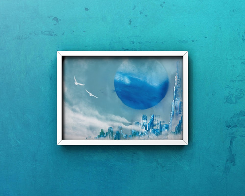 蜃気楼」 風景画 絵画 AKI SPRAY PAINT 通販 7842598｜Creema