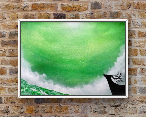 期間限定お買い得商品 |  通販 SPRAY AKI 絵画 風景画 世界と自分」 PAINT 9986933 通販 絵画