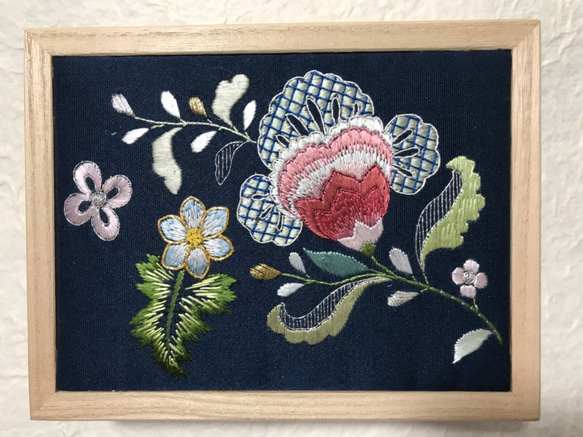 日本刺繍 小物入れ 和小物 桐箱 ヨーロッパ更紗 その他ケース 白猫堂