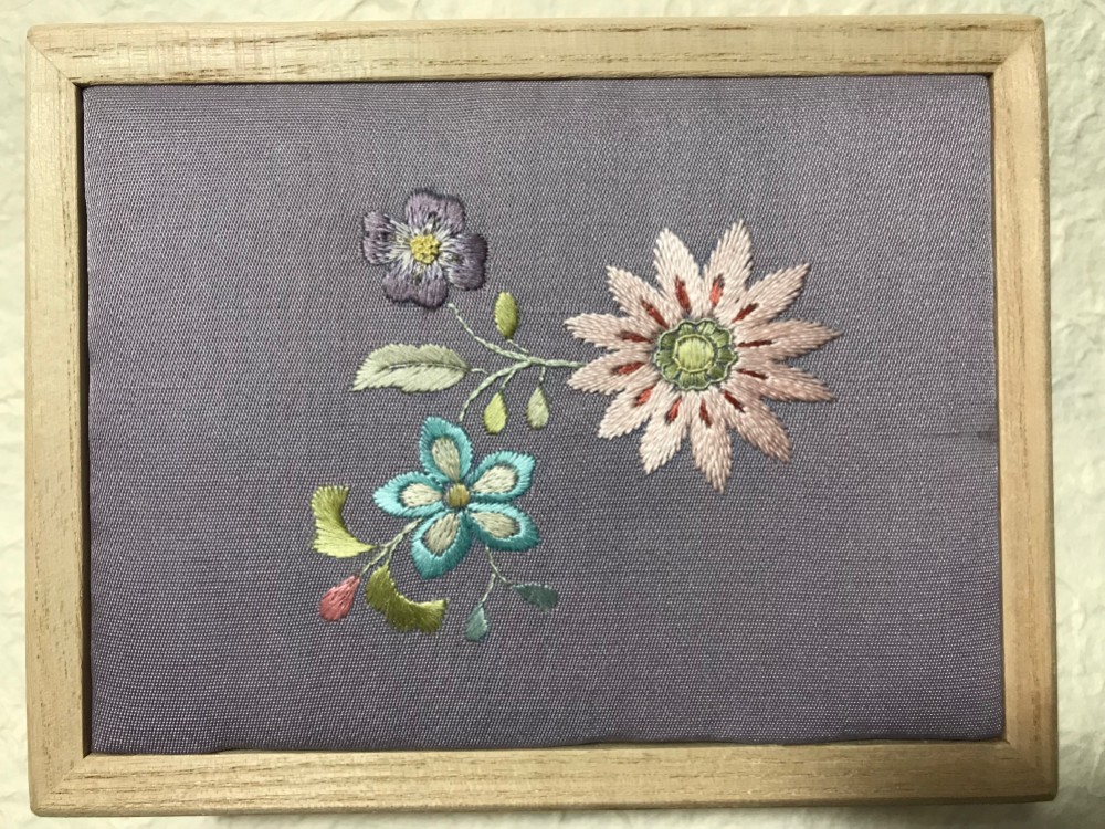 日本刺繍 小物入れ 和小物 桐箱 ヨーロッパ更紗 その他ケース 白猫堂