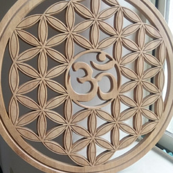 Flower of life wood carving 第4張的照片