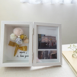 母親珍珠花語/留言照片相框/周年紀念日禮物/母親節媽媽特製相框 第3張的照片