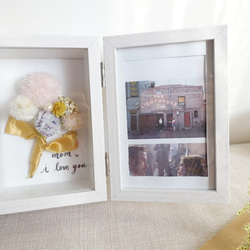 母親珍珠花語/留言照片相框/周年紀念日禮物/母親節媽媽特製相框 第4張的照片