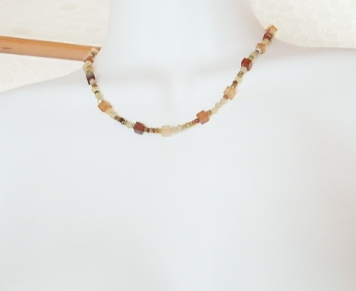 オレンジガーネット グロッシュラーガーネット　　　ネックレス