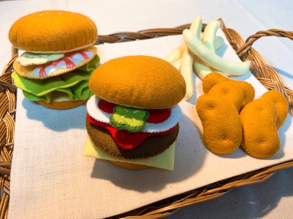 26 フェルトままごと ハンバーガー オーダーページ 26 フェルト