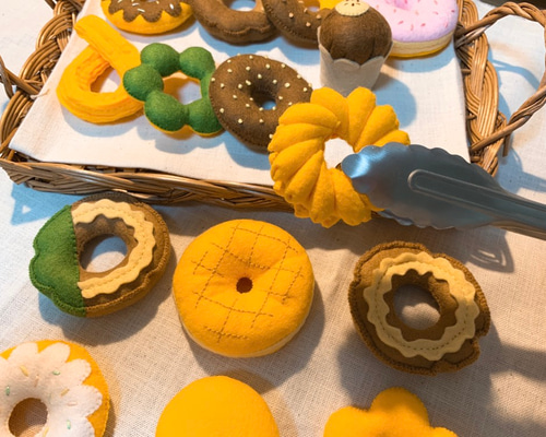 フェルトままごと＊ドーナツ9種類セット☆ おもちゃ・人形