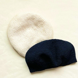 コットンベレー 帽  トロピカルピンク 3枚目の画像