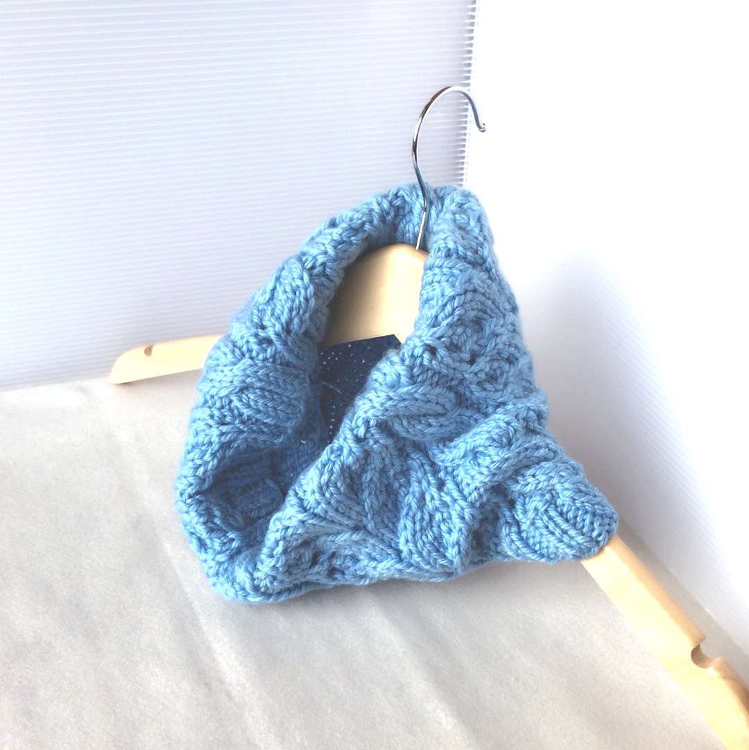 メリノウール　ネックウォーマー　シリーズ   ブルー