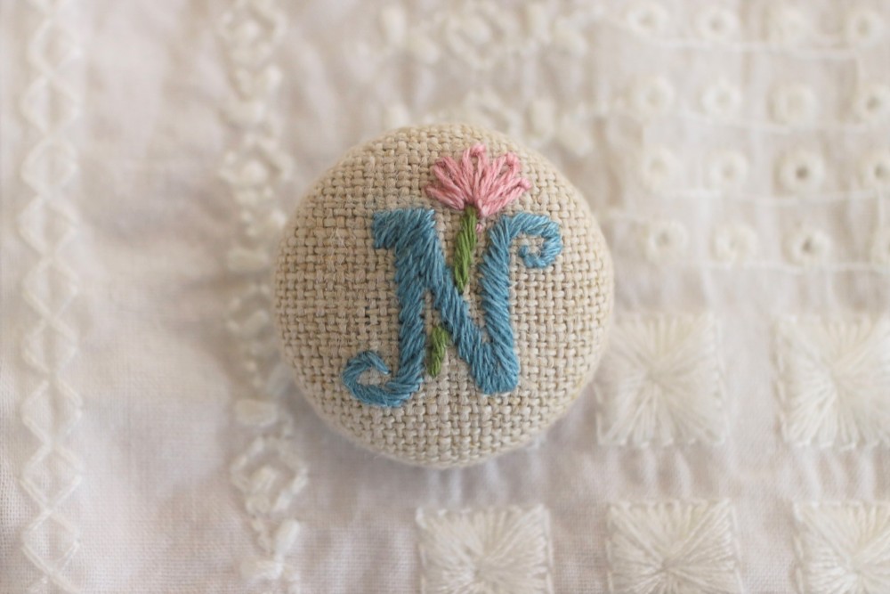 ❁hAnafany❁(専用) くるみボタン　鳥刺繍