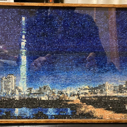 スカイツリー夜景ドット画 絵画 くっか 通販 9231446｜Creema(クリーマ