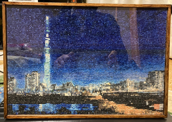 スカイツリー夜景ドット画 1枚目の画像