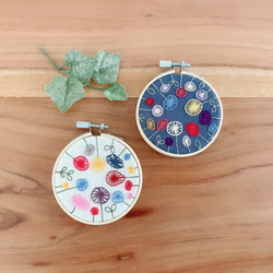 刺繍のオーナメント：キット 1枚目の画像