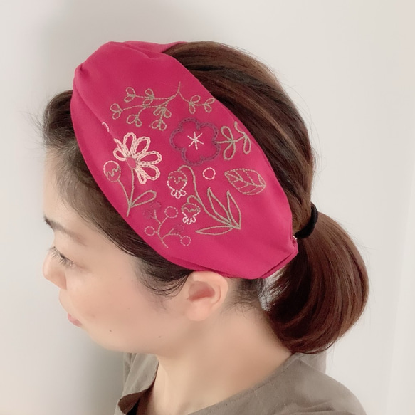 キット：刺繍のターバン 2枚目の画像