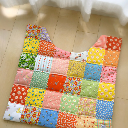 パッチワーク　マット 70s ハンドメイド パッチワーク マット - Sixpacjoe Web Shop