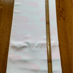 正絹 長襦袢用　淡桃　1m 1枚目の画像
