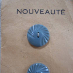 france　　アンティークボタンシート（ブルー） 2枚目の画像