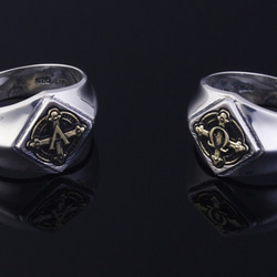 ALL SEEING EYE PILLAR RING 【Creema限定】ハンドメイド新作2018 2枚目の画像