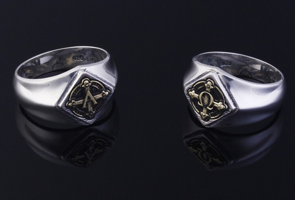 ALL SEEING EYE PILLAR RING 【Creema限定】ハンドメイド新作2018 2枚目の画像