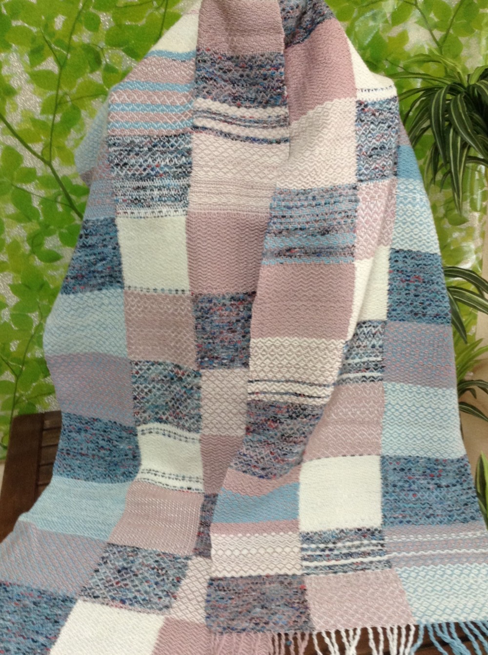 手織り　秋～冬に向けて　お洒落な肩掛け＆ブランケット