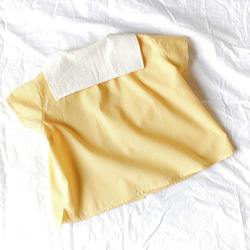 [100cm]たんぽぽイエローのセーラーシャツ 2枚目の画像