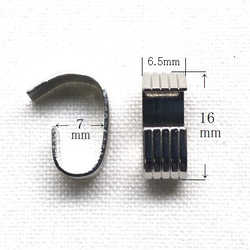 [4個] つなぎカン 大 8x16mm シルバー 5枚目の画像