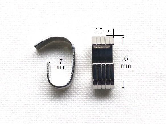 [4個] つなぎカン 大 8x16mm シルバー 5枚目の画像