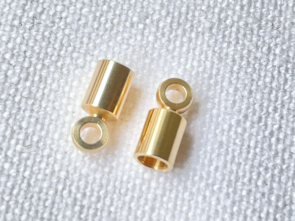 [10個] 紐留め 内径2.6mm カツラ 2枚目の画像