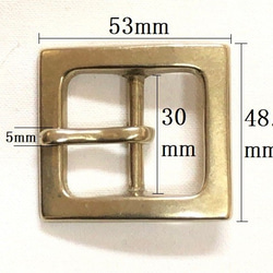 ギャリソンバックル 真鍮製 3枚目の画像