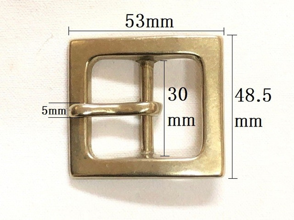 ギャリソンバックル 真鍮製 3枚目の画像