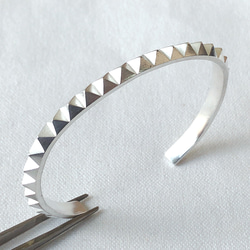 SILVER925 スタッズ メンズ バングル ブレスレット・バングル