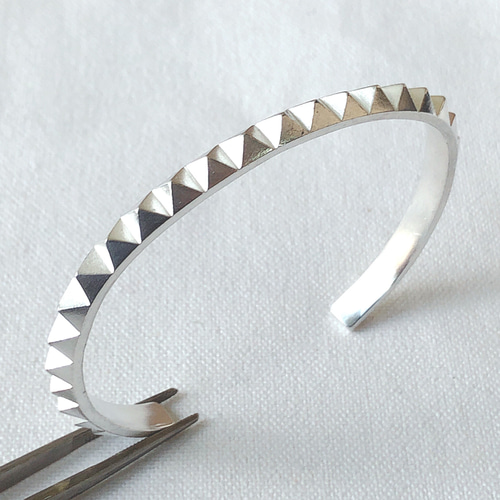 SILVER925 スタッズ メンズ バングル ブレスレット・バングル