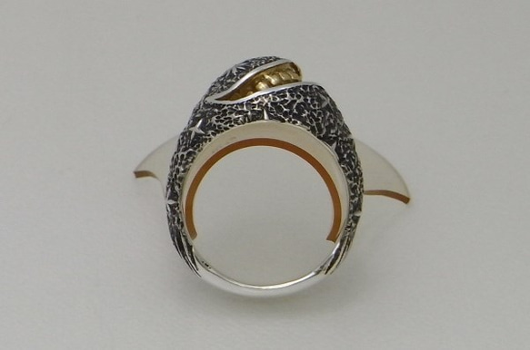 crescent moon smile ring_1 月 三日月の指輪 ムーン リング 銀 金 夜空 星空 スマイル 7枚目の画像