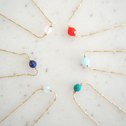 恋に効く！1粒のローズクォーツ～アンクレット～ 4枚目の画像