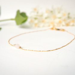 恋に効く！1粒のローズクォーツ～ブレスレット～ 3枚目の画像