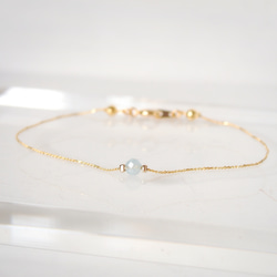 1粒のアクアマリン～ブレスレット～ 2枚目の画像