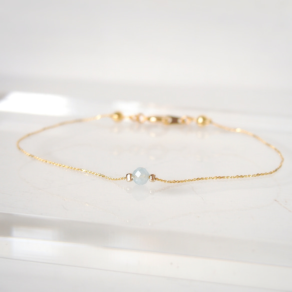 1粒のアクアマリン～ブレスレット～ 2枚目の画像