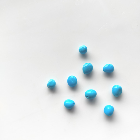 希少！スリーピングビューティー ターコイズの華奢ネックレス 2枚目の画像